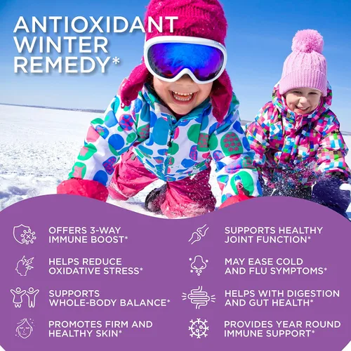 Vista 6 de RUWAA NUTRITION Vitaminas, gomitas de saúco, suplementos de zinc y vitamina C: vitaminas de apoyo inmunológico, hueso, cerebro, pulmón, piel