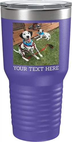 Vista 19 de Vaso personalizado de 30 onzas (17 colores) con foto impresa con aislamiento térmico de acero inoxidable recubierto de polvo con tapa, regalo
