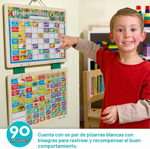 Vista 2 de Melissa & Doug Tabla magnética de responsabilidad, Gráfico magnético de responsabilidad