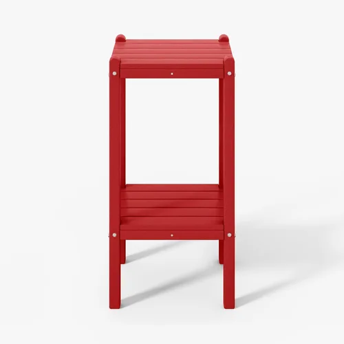Vista 14 de WestinTrends Malibu - Mesa auxiliar cuadrada para exterior para silla Adirondack, teca