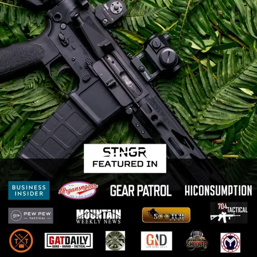 Vista 5 de STNGR Axiom II Red Dot Sight Bundle, 2 MOA con soporte QD incluido