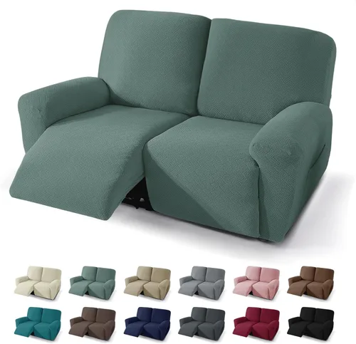 Vista 24 de JIVINER Fundas reclinables de gran tamaño de 3 piezas para sillón reclinable grande con bolsillos, tela jacquard elástica Lazy Boy funda para sofá