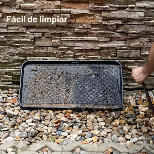 Vista 4 de Bandeja para botas para todo tipo de clima, paquete de 2 unidades, plástico resistente al agua, multiusos para zapatos, bandejas de alimentación
