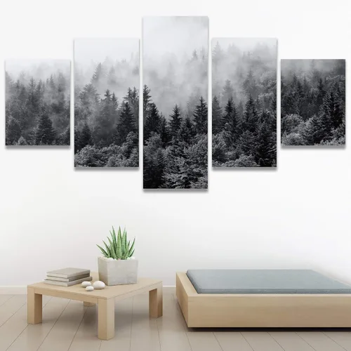 Vista 11 de SIGNWIN Lienzo grande para pared, efecto geométrico de mármol, triángulo dorado, polígono, paisaje, formas abstractas, arte digital, arte moderno