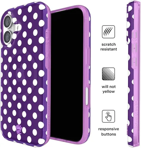 Vista 573 de VELVET CAVIAR Funda para iPhone 15, compatible con MagSafe, probada contra caídas de 10 pies, fundas protectoras de diseño, leopardo color rosa