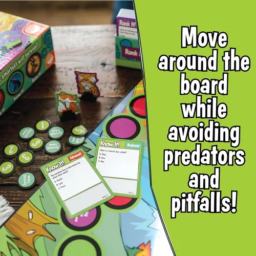 Vista 2 de MindWare – Animal Trivia Challenge Game A fast, replayable board game.