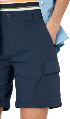 Vista 3 de Tienda Essentials Pantalones de senderismo al aire libre con cremallera tejida elástica para mujer