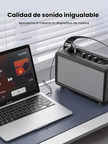 Vista 2 de MOSWAG Cable auxiliar a USB C, USB C a conector auxiliar de audio de 0.1 in