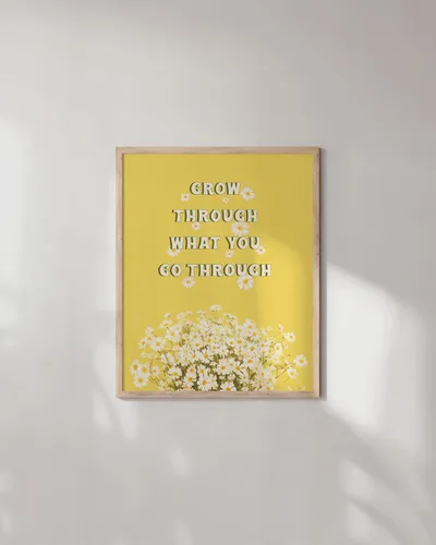 Vista 5 de HAUS AND HUES Arte de pared con citas motivacionales, bonito póster, decoración de pared para niñas adolescentes, bonito póster de afirmación