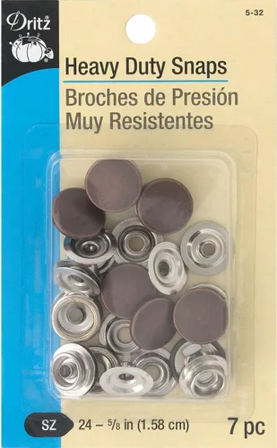 Vista 5 de Dritz 5-38 broches de presión resistentes, latón antiguo, tamaño 24 (5/8 pulgadas), 7