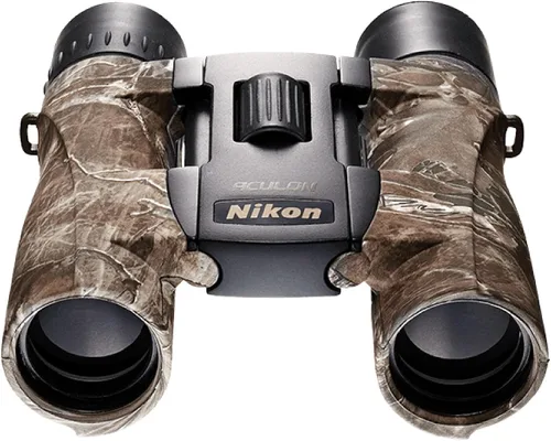 Vista 3 de Nikon ACULON A30 10x25 Compact Binoculars - Lightweight Dual-Hinge Design, Multilayer-Coated Lenses, Smooth Central Focus, Ergonomic Grip for