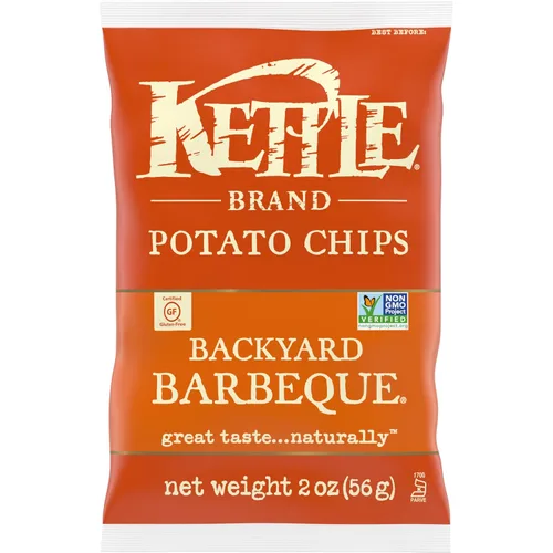 Vista 76 de Kettle Brand Papas Fritas, Backyard Barbeque Kettle Chips, Bolsa de Aperitivos, 1.5 Oz