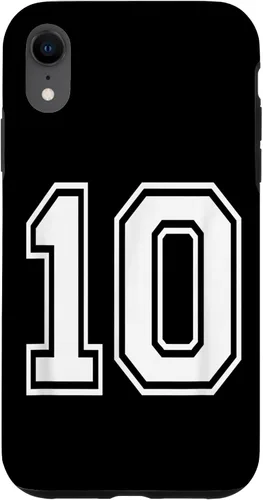 Vista 25 de Number 10 Varsity Style Bold Sports Birthday Case for iPhone 17