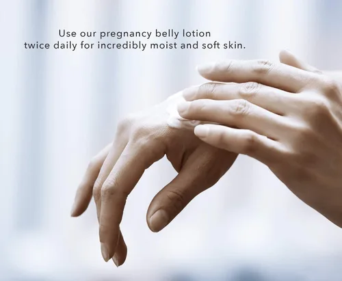 Vista 3 de BELLA B Silk & Honey - Loción hidratante segura para el embarazo, hecha con ingredientes naturales, uso dos veces al día para una piel húmeda y suave