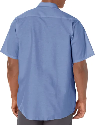Vista 3 de Red Kap Camisa de trabajo industrial para hombre ajuste regular manga corta