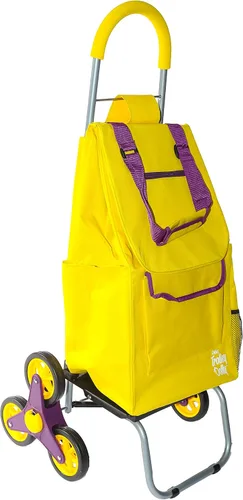 Vista 10 de dbest Products Carrito de escalador de escaleras Dolly con correas de mochila, carrito de compras Apartamento plegable para condominio