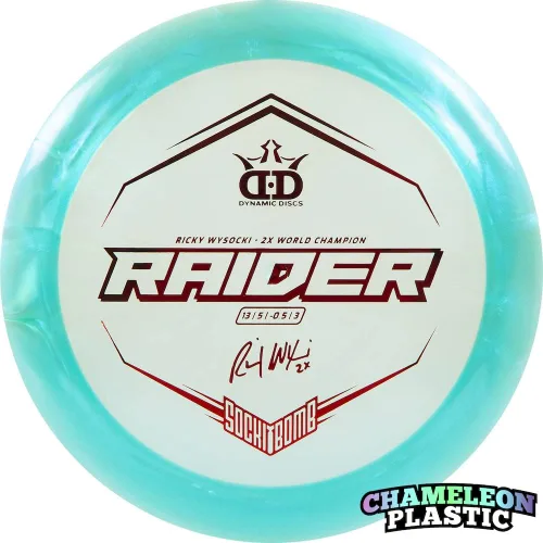 Vista 2 de Dynamic Discs Edición limitada 2022 Team Series Ricky Wysocki Chameleon Lucid-X Raider Disco de golf Distancia [los colores variarán]