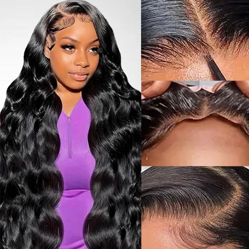Vista 14 de Pelucas de cabello humano con cierre de encaje HD de 16 pulgadas, 5 x 5, pelucas de cabello humano sin pegamento listas para usar, pelucas