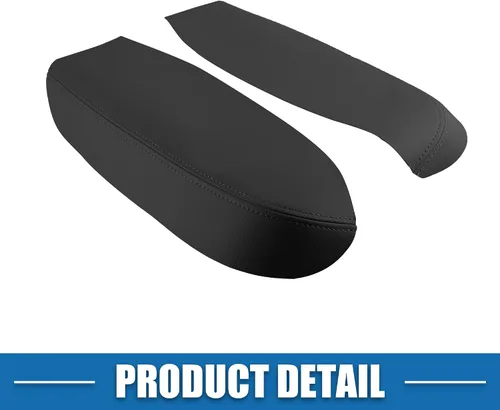 Vista 3 de Panel de la puerta delantera del coche reposabrazos cubierta interior de la puerta trims para Acura RDX 2007-2012 negro 1 par
