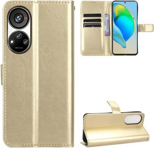 Vista 40 de Funda para Boost Mobile Celero 5G + Funda de piel con tapa para Boost Mobile Celero 5G Plus, color negro