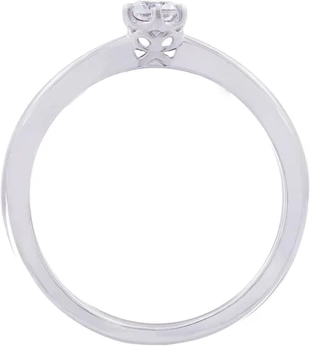 Vista 2 de Tienda Collection Sterling Silver Solitaire Ring set with Round Infinite Elements Cubic Zirconia