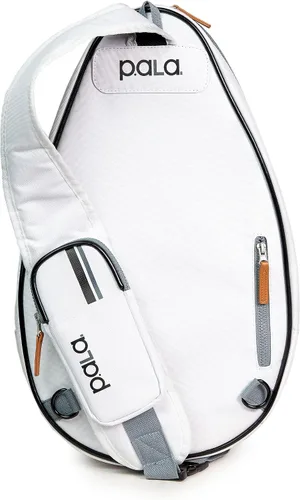 Vista 8 de P.ala Multi-Sport Crossbody Padel Bag – Fits 2 Padel Rackets, Lightweight 2.07 lb, Fence Hook, 13” Device Sleeve, Compact Racket Bag for Padel Blanco