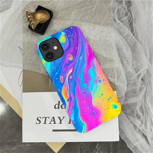 Vista 3 de DAIZAG Funda compatible con iPhone 11, hermoso color arena, patrón completo, carcasa rígida híbrida de plástico TPU + funda de protección