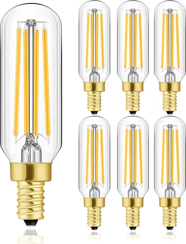 Vista 10 de Leools Bombilla LED E12 regulable de 6 W igual a 60 W, luz blanca suave 3000K T6 T25 E12 bombilla de candelabro de 60 vatios para candelabros