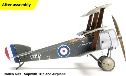 Vista 4 de Roden Kit de modelo de avión triplano Sopwith
