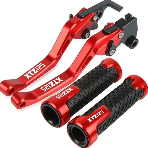 Vista 7 de Palancas de freno para Yamaha XTZ125 XTZ 125 2014 2015 Accesorios de carreras de motocicletas CNC, palancas de embrague de freno para manillar