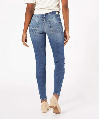 Vista 3 de Signature de Levi Strauss Co Gold Label - Jeans ajustados para mujer con diseño totalmente modelador tallas estándar y grandes