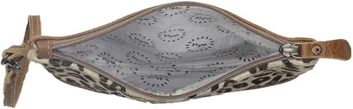 Vista 6 de Myra Bag Wow Factor Bolsa Upcrecycled Cuero de vaca y cuero S-2917