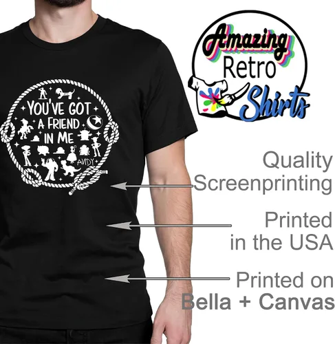 Vista 6 de You've Got A Friend in Me - Camiseta de manga corta para mujeres y hombres, camiseta unisex con estampado de letras divertidas