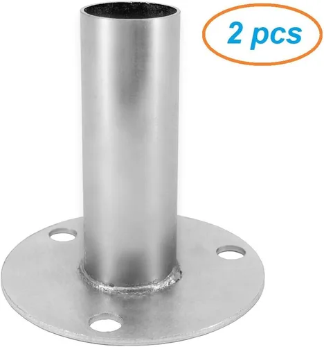 Vista 4 de Soportes para toldos de 1-3/8 pulgadas, conectores de marco de soporte, almohadillas para pies, paquete de 2