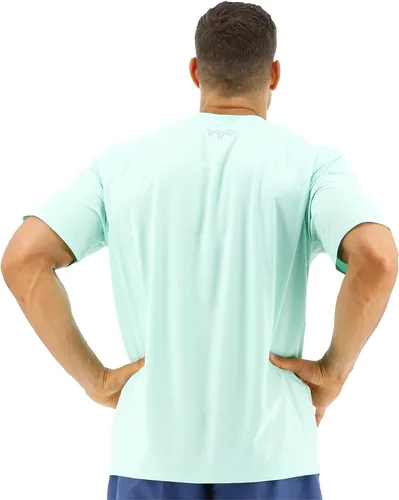 Vista 5 de TYR Camiseta de manga corta para hombre con protección solar UPF 50+