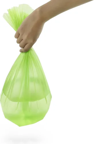 Vista 5 de Kekow Bolsas de basura de cocina de 13 galones, color verde, 125