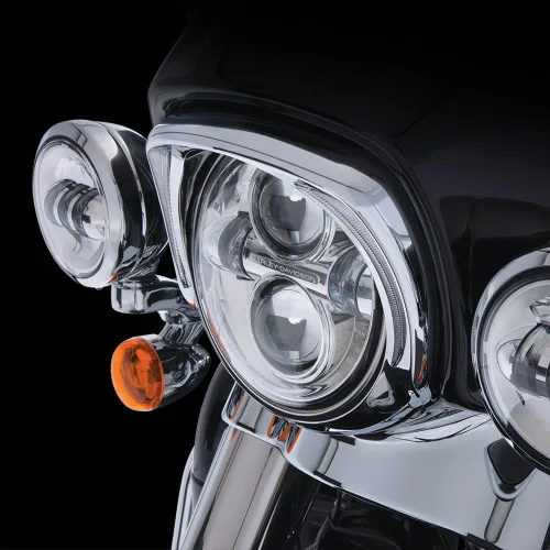 Vista 3 de Ciro Fang - Bisel LED para faros delanteros cromados para FLH 45200 2014, 8.75" x 9