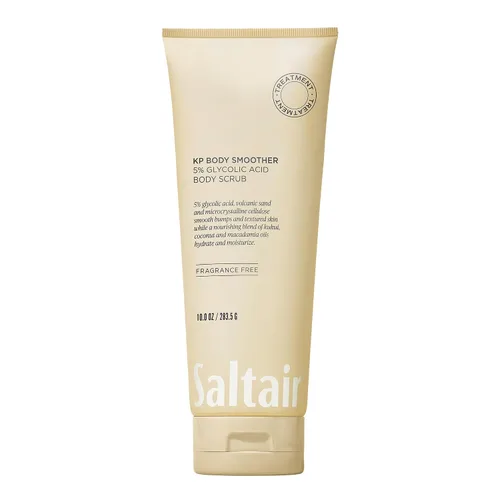 Vista 8 de Saltair KP Exfoliante corporal. Tratamiento de ácido glicólico al 10% con arena volcánica y hidratantes vegetales. Exfoliante físico químico sin