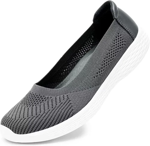 Vista 5 de TIOSEBON Women's Comfortable Loafer Flat Foam Mesh Slip-On Walking Shoes