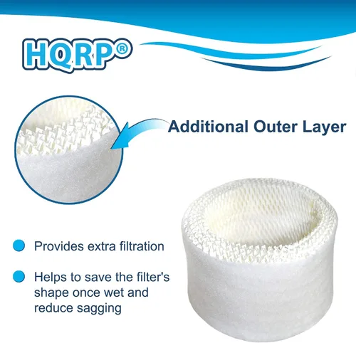 Vista 3 de HQRP Paquete de 3 filtros compatibles con Honeywell HCM-600 Series HCM-630 HCM-631 HCM-632 HCM-635 HCM-645 HCM-646 HCM-650 QuietCare Humidificador