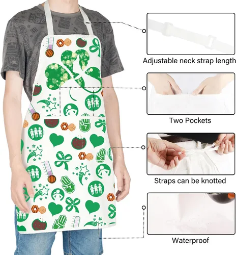 Vista 4 de TOBGBE Troop Leader Gifts Apron Dealer Pockets Apron for Chaos Coordinator Boss Manager Gift