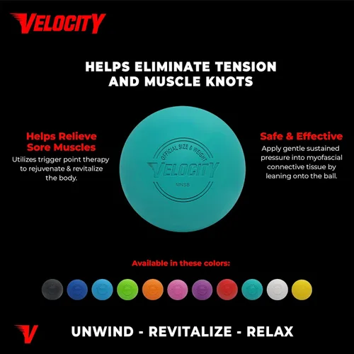 Vista 5 de Pelotas de lacrosse Velocity - 1, 2, 3, 6, 12, 18, 24, 36, 60 y 120 paquetes - para práctica, tamaño oficial aprobado por la NFHS y la universidad