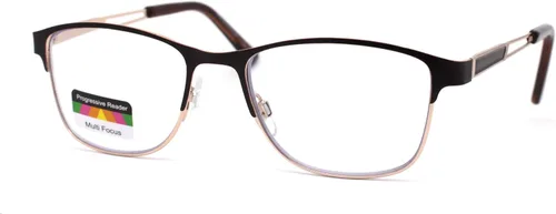Vista 7 de Rectángulo de metal medio borde bisagra de resorte 3 gafas de lectura progresivas multifocales