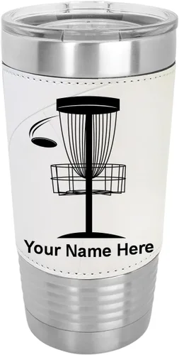 Vista 9 de LaserGram - Vaso personalizado de 20 onzas, Disc Golf (estilo béisbol)