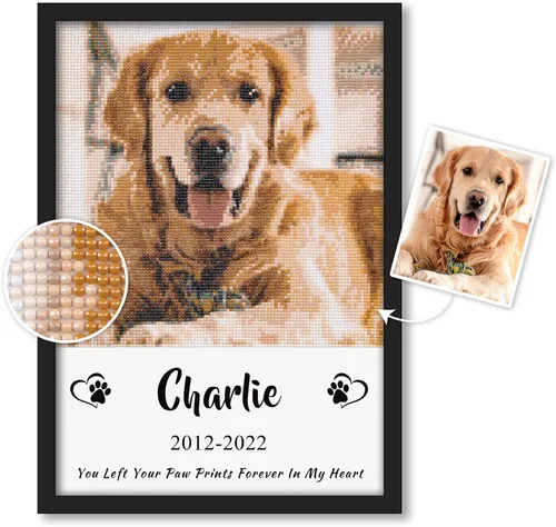 Vista 9 de Kits de pintura de diamantes personalizados para adultos, arte de diamantes con foto personalizada, imagen privada personalizada, decoración