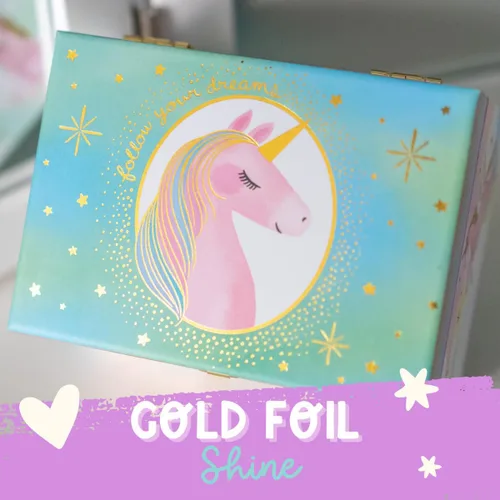Vista 7 de Joyero musical de unicornio para niñas, caja de música para niños con unicornio giratorio, regalos de cumpleaños de unicornio para niñas pequeñas