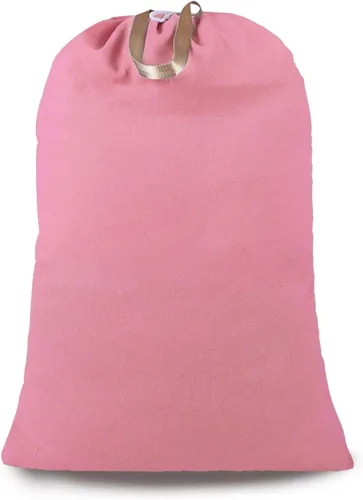 Vista 18 de Bolsa de lavandería extra grande con cordón y asa, bolsa de ropa sucia de viaje resistente para lavandería y hogar, forro duradero para cesta