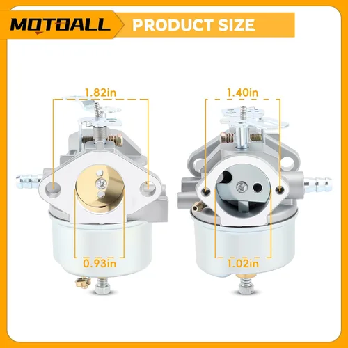 Vista 3 de Carburador MOTOALL para quitanieves 640349 640052 640054 632334A 632334 para John Deere 526 726 732 826 1032 Carburador ajustable HM80-155392P