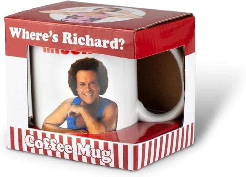 Vista 4 de Disfraz de Richard Simmons - Taza de Richard Simmons Have You Seen This Man 11 onzas