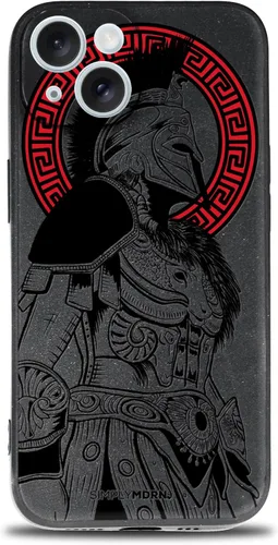 Vista 60 de SIMPLYMDRN Funda delgada para iPhone 12 Pro Max, diseño de guerrero, funda genial para hombres, funda de soldado de combate, delgada y flexible